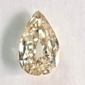 Pear shape LB color Old mine cut diamond