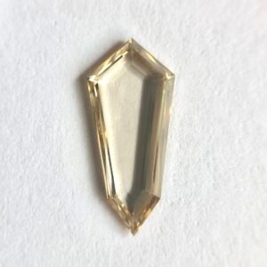 Kite shape Light Brown color Step cut diamond