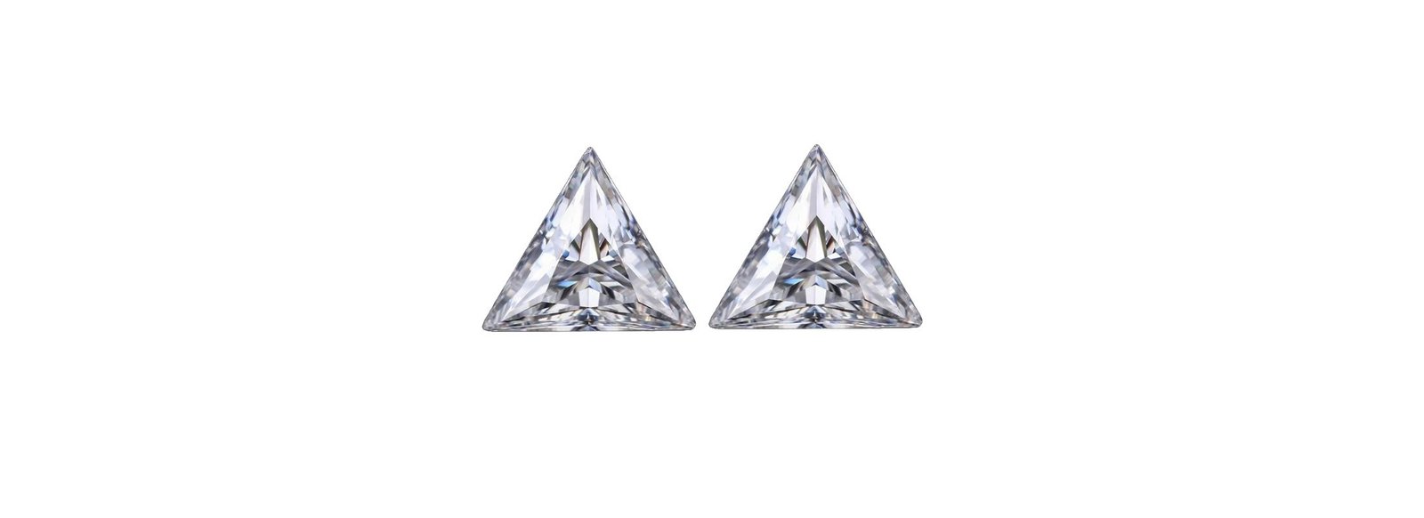 Trilliant Brilliant Cut Natural Matching pair Diamonds