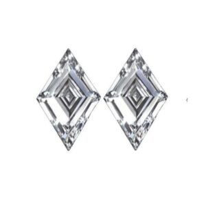 Lozenge Step Cut Natural Matching Pair Diamonds