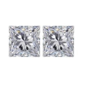 Princess Cut Natural Matching pair Diamonds
