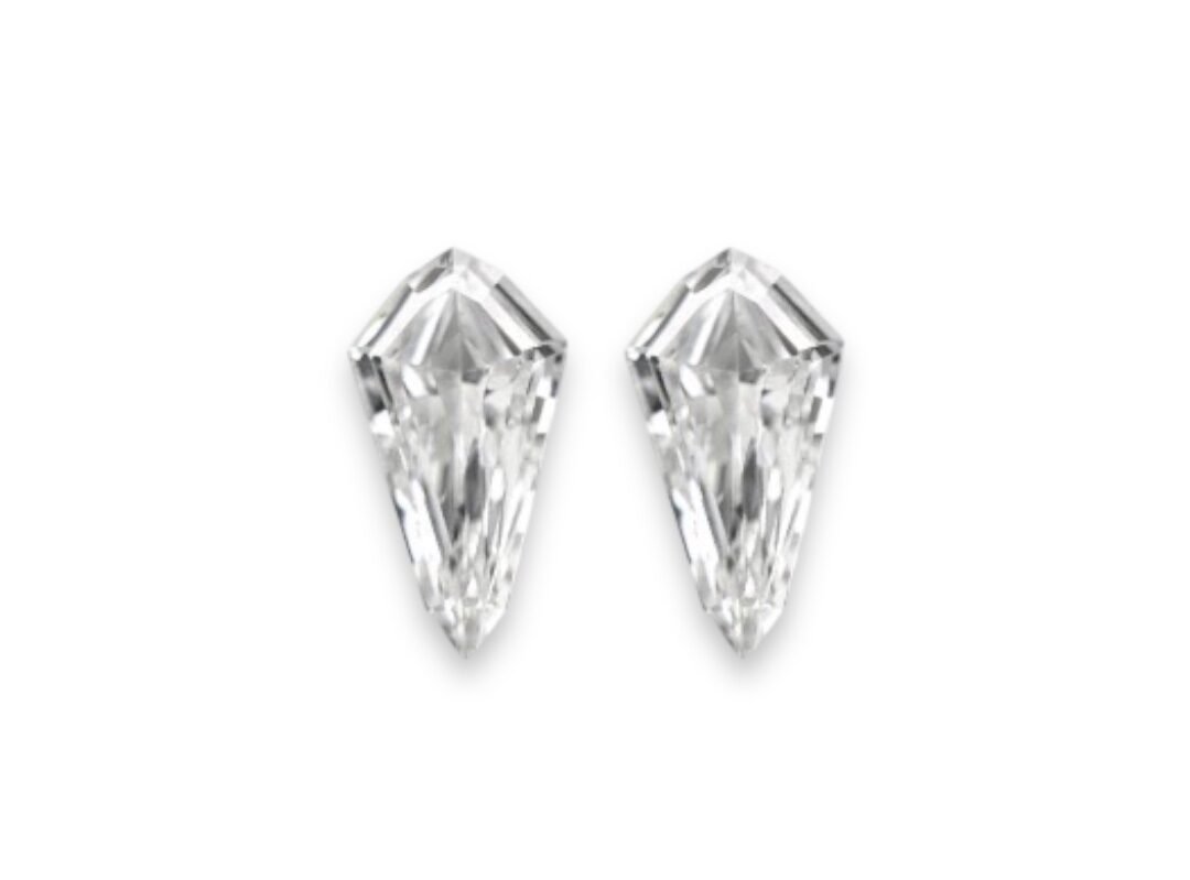 Kite Step Cut Natural Matching Pair Diamonds