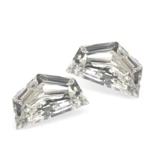 Cadillac Cut Step Cut Natural Matching Pair Diamonds