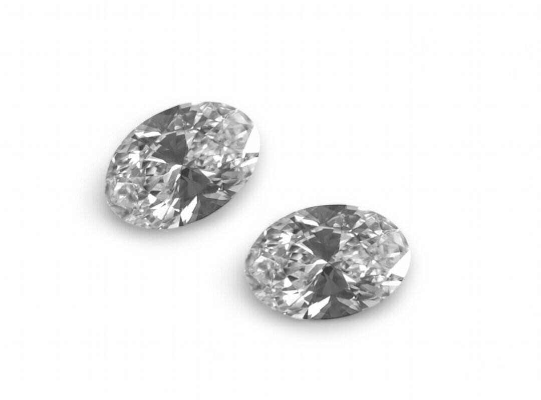 Natural Oval Shape Matching Pair Diamonds